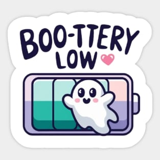 Boo-ttery Low Sticker